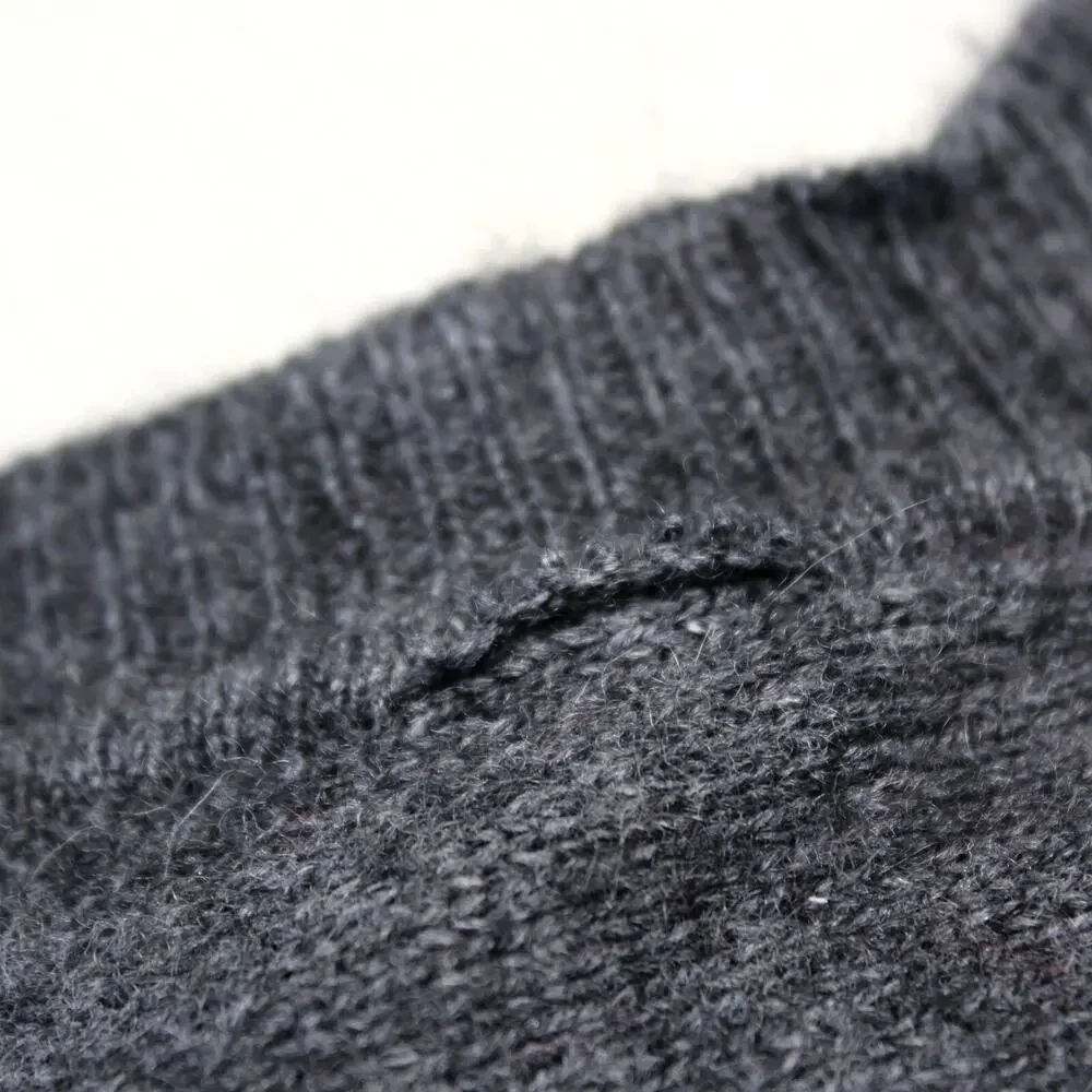 Apt.9 Men's 2-ply 100% Cashmere Gray V-Neck Sweater XXL